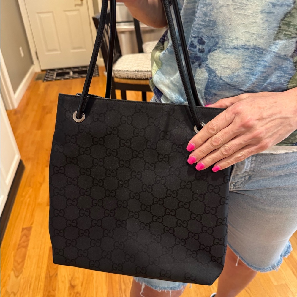 Like new Gucci Black GG Monogram medium  Tote
Like new condition - Picture 3 of 16